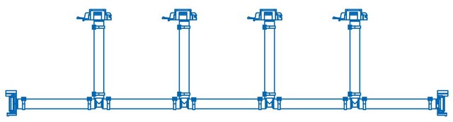 Mobius&#174; Essential Assembly Tubing AseptiQuik&#174; G Connector Manifold Tubing Assembly