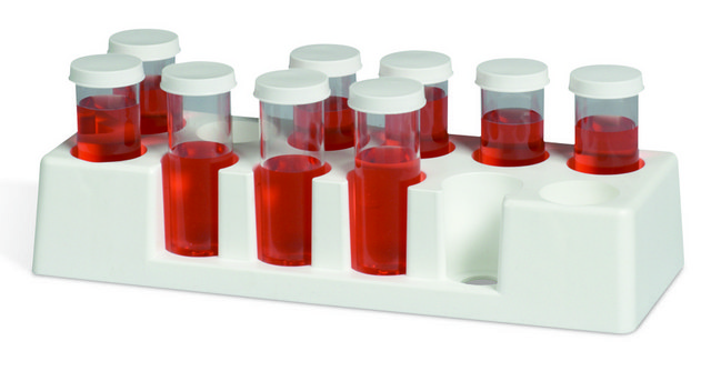 Scienceware&#174; vial, bottle, and tube rack Holds 12 x 33 mm tubes