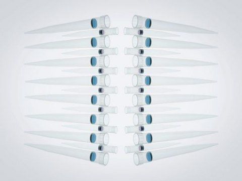 Eppendorf&#174; ep Dualfilter T.I.P.S.&#174; PCR clean, sterile, tip volume × L 0.25-2.5&#160;mL × 115&#160;mm, red tip, case of 240&#160;tips (5 racks x 48 tips)