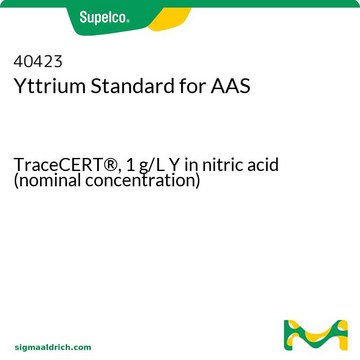 Yttrium Standard for AAS TraceCERT&#174;, 1&#160;g/L Y in nitric acid (nominal concentration)