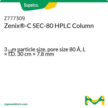 Zenix&#174;-C SEC-80 HPLC Column 3&#160;&#956;m particle size, pore size 80&#160;Å, L × I.D. 30&#160;cm × 7.8&#160;mm