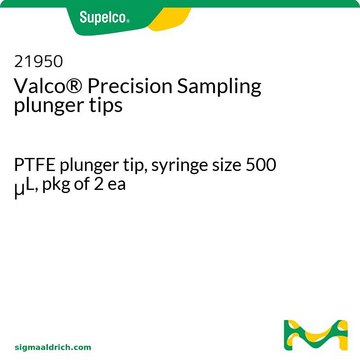 Valco&#174; 精密取样活塞头 PTFE plunger tip, syringe size 500 &#956;L, pkg of 2&#160;ea