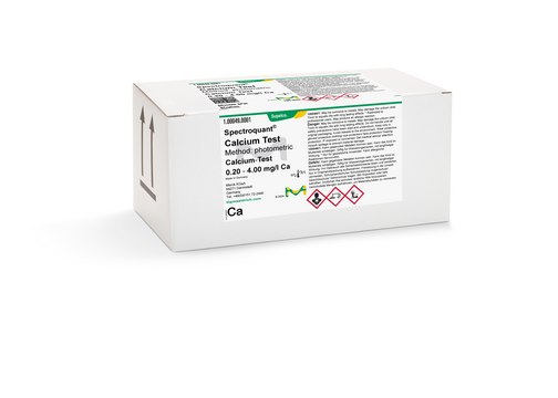Calcium Test photometric, 0.20-4.00 mg/L (Ca), Spectroquant®