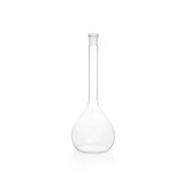 DURAN® Volumetric flask partially ground without print neck joint: ST/NS 19/26, flask capacity (500 mL)