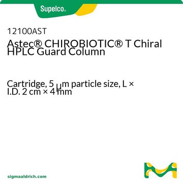 Astec&#174; CHIROBIOTIC&#174; T Chiral HPLC Guard Column Cartridge, 5&#160;&#956;m particle size, L × I.D. 2&#160;cm × 4&#160;mm