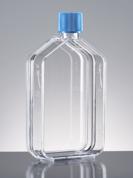 Corning&#174; Falcon&#174; Cell Culture Flask capacity 150&#160;mL, straight neck, graduated, 10 &#8209; 100&#160;mL, cap, blue plug seal