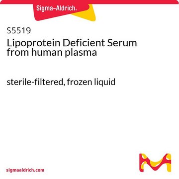 乏脂血清 来源于人类血浆 sterile-filtered, frozen liquid