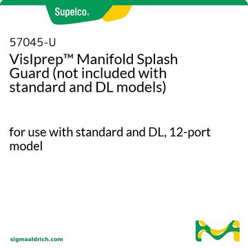 VisIprep&#8482; Manifold Splash Guard (not included with standard and DL models) for use with standard and DL, 12-port model