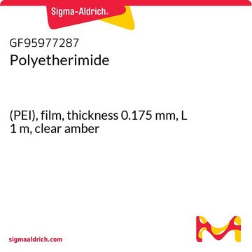 Polyetherimide (PEI), film, thickness 0.175 mm, L 1 m, clear amber
