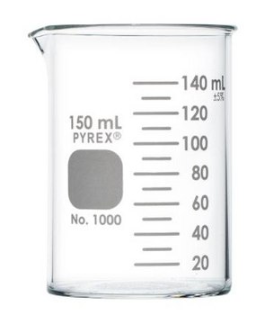 PYREX&#174; Griffin beakers low form, capacity 150&#160;mL