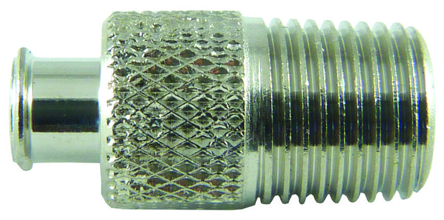 1-way threaded end adapter (NPT) FLL to 1/8-27 (NPT) thread (plated brass)