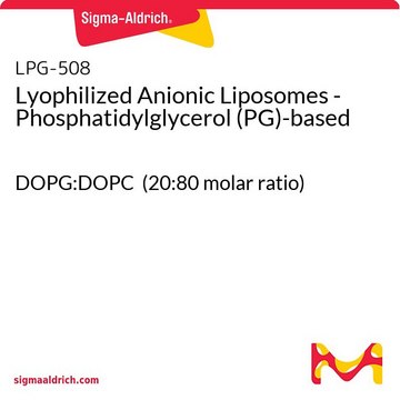 Lyophilized Anionic Liposomes - Phosphatidylglycerol (PG)-based DOPG:DOPC (20:80 molar ratio)