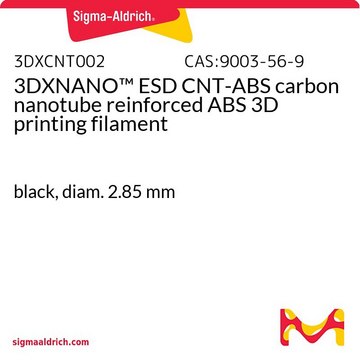 3DXNANO&#8482; ESD CNT-ABS carbon nanotube reinforced ABS 3D printing filament black, diam. 2.85&#160;mm