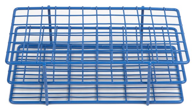 Coated Wire Tube Rack to hold, 72 x 13 mm tubes, blue