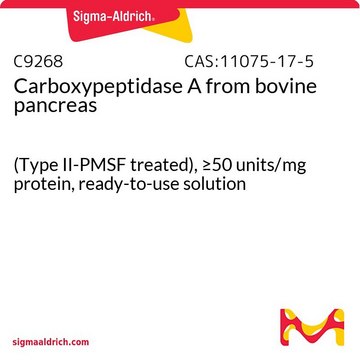 羧肽酶&#160;A 来源于牛胰腺 (Type II-PMSF treated), &#8805;50&#160;units/mg protein, ready-to-use solution