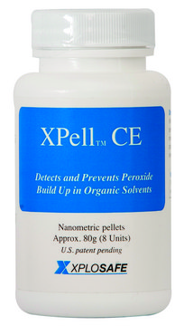 XPell&#8482; indicating pellets for peroxides prevention CE for organic solvents