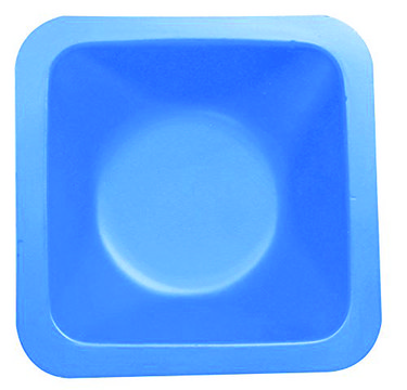 Weigh Boat Medium, square blue polystyrene, Anti-static, pk of 500&#160;ea