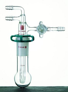 Synthware&#8482; sublimator with glass stopcock and long neck round bottom flask capacity 25&#160;mL, joint: ST/NS 24/40