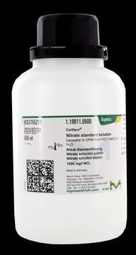 Nitrate standard solution traceable to SRM from NIST NaNO&#8323; in H&#8322;O 1000 mg/l NO&#8323; Certipur&#174;