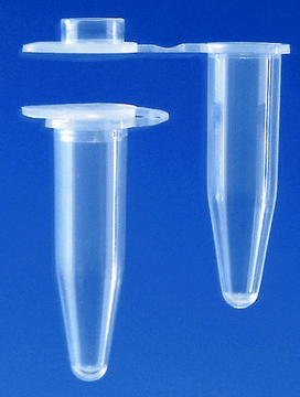 BRAND&#174; PCR tubes capacity 0.5&#160;mL, colorless tube, individual, attached flat cap