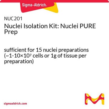 细胞核分离试剂盒：Nuclei PURE Prep sufficient for 15&#160;nuclei preparations (~1-10×107 cells or 1g of tissue per preparation)