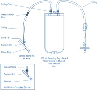 NovaSeptum&#174;可高压灭菌袋 Autoclavable Application; 1000mL