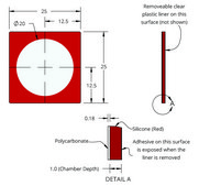 Grace Bio-Labs CoverWell™ imaging chambers one side adhesive, diam. × thickness 20 mm × 1.3 mm