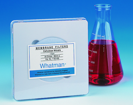 Whatman&#174; cellulose acetate membranes cellulose acetate circles (CA), 0.45 &#956;m, 47 mm 100/pk