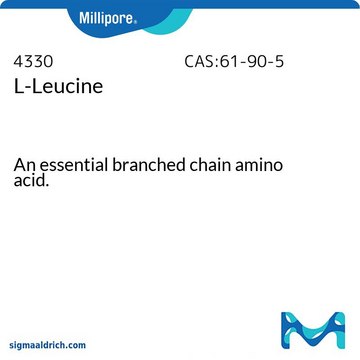 L-Leucine An essential branched chain amino acid.