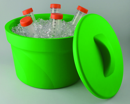 Magic Touch 2&#8482; ice bucket with lid capacity 2.5&#160;L, green, pack of 1&#160;ea