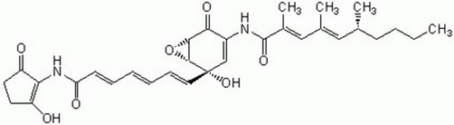 Manumycin A, Streptomyces parvulus An antibiotic with antitumor properties.