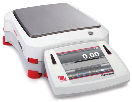 Ohaus&#174; Explorer&#174; Precision Balance Model EX6202/E, weighing capacity 6200&#160;g, resolution: 0.01&#160;g, AC/DC input 230 V, Schuko plug