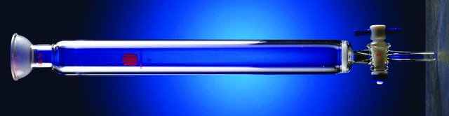 Synthware&#8482; chromatography column with with spherical joint, PTFE stopcock and coarse frit joint: ST/NS 35/20, I.D. × L 20.0&#160;mm × 457&#160;mm