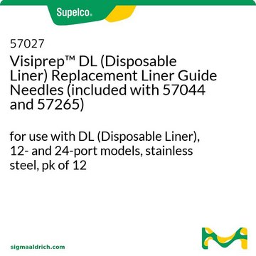 Visiprep&#8482; DL 衬管导向针备件（包括在 57044 和 57265 中） for use with DL (Disposable Liner), 12- and 24-port models, stainless steel, pk of 12