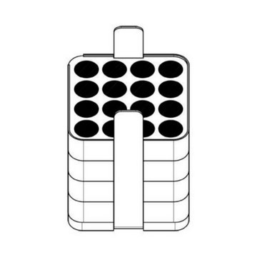 Eppendorf&#174; Adapter for 500 mL Rectangular Bucket holds 16x7-17 mL tubes, pack of 2&#160;ea