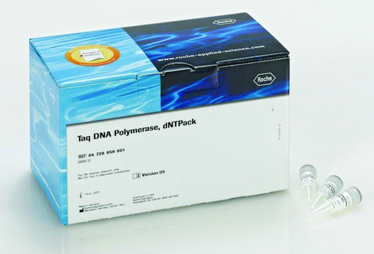 Taq DNA Polymerase, dNTPack suitable for PCR, optimum pH ~9.0 (20&#160;°C), dNTPs included