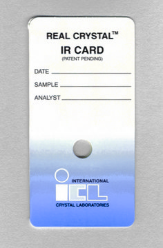 Real Crystal&#174; IR sample cards KBr, aperture diam. 9.5&#160;mm