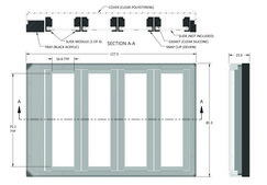Grace Bio-Labs ProPlate® microarray system tray set size 1 well, with Delrin® snap clips