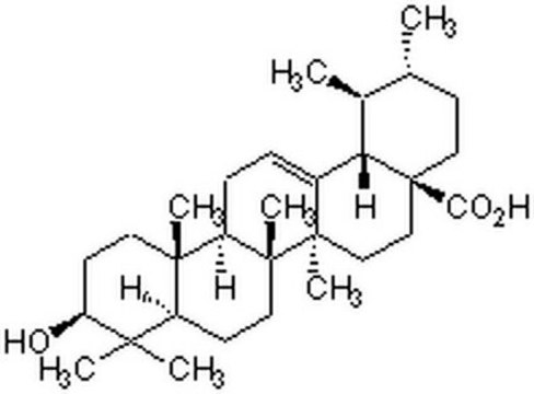 Ursolic Acid A cell-permeable plant-derived pentacyclic triterpene acid that displays anti-inflammatory, immunomodulatory, and antitumor activities.