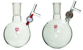 Aldrich® round-bottom storage flask with stopcock-equipped septum-inlet with 4 mm PTFE stopcock, capacity 1,000 mL, joint: ST/NS 24/40