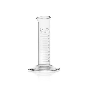 DURAN&#174; Super duty measuring cylinder low form glass cylinder, cylinder capacity (100&#160;mL), class A, with certificate