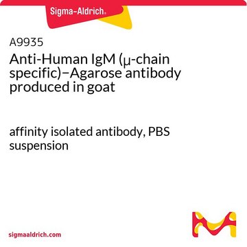 抗-人 IgM (&#956;-链特异性)&#8722;琼脂糖 山羊抗 affinity isolated antibody, PBS suspension