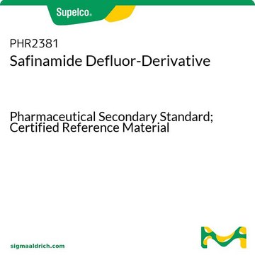 Safinamide Defluor-Derivative Pharmaceutical Secondary Standard; Certified Reference Material