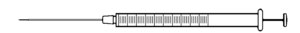 Hamilton® syringe, 1000 series GASTIGHT®, LTN (fixed needle) 1010LTN, volume 10 mL, needle size 22 ga (bevel tip), needle L 51 mm (2 in.)
