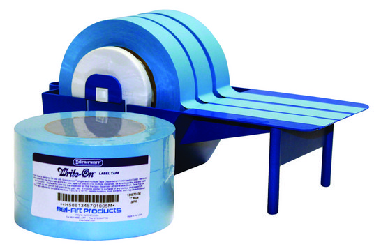 Bel-Art&#174; Write-on&#8482; Label Tape roll size 40&#160;yard, blue, width 1&#160;in., pk of 3