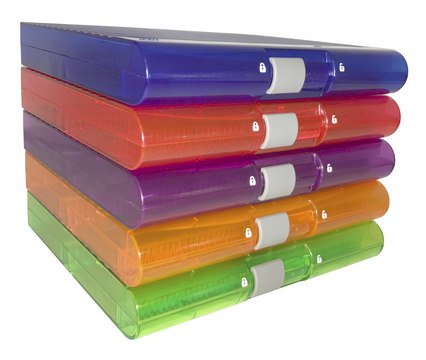 Premium Plus Slide Box to hold, 100&#160;slide(s), translucent assorted colors acrylonitrile-butadiene-styrene (ABS)