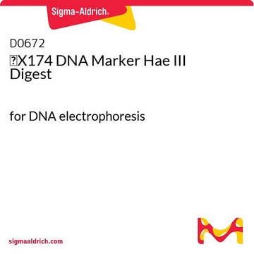 &#966;X174 DNA Marker Hae III Digest for DNA electrophoresis