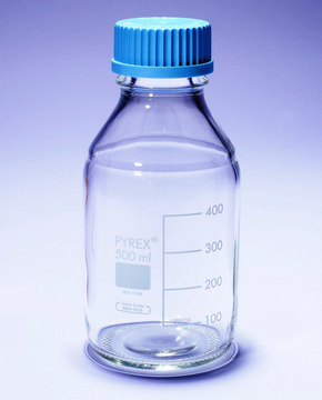 Pyrex&#174; Media-Lab Bottles, with cap and pouring ring, with printed trace code capacity 50&#160;mL