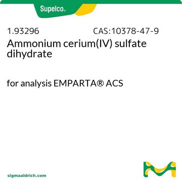 Ammonium cerium(IV) sulfate dihydrate for analysis EMPARTA&#174; ACS