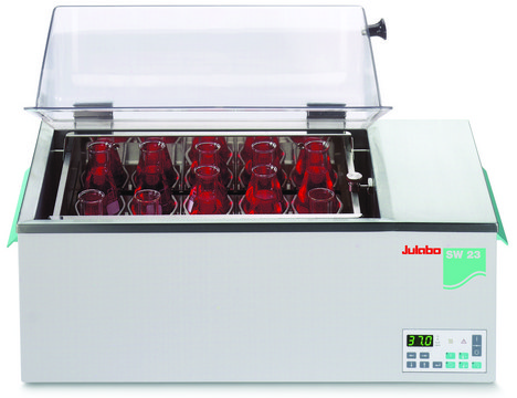 Julabo&#174; shaking water baths SW23, AC/DC input 230 V AC, useable volume 8-20&#160;L